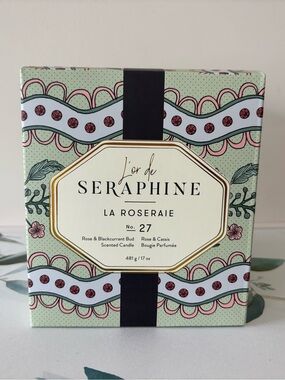 L’or de Serpahine La Roseraie No 27 Candle 17 oz Ceramic Lidded Vessel